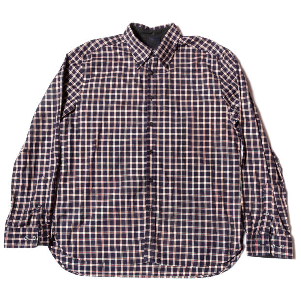 istock Men's casual long sleeved shirt on white background 2148588977
