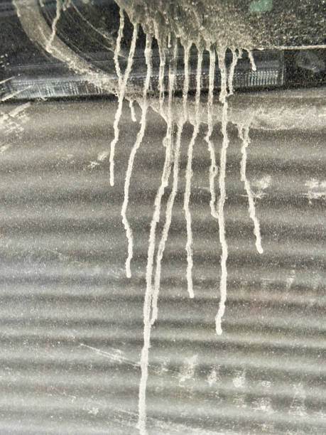istock Dirty back glass of car 2148596016