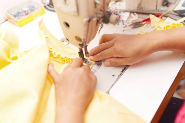 istock Women are tailors and uniform designers. Work in an office or st 2148601881