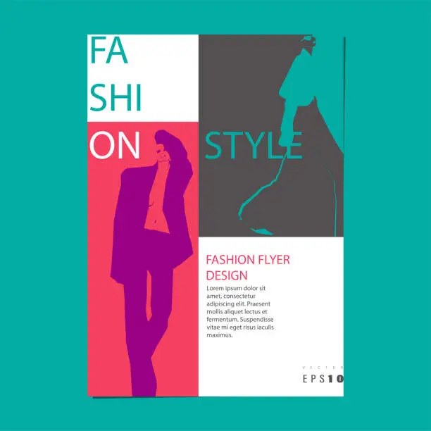 Vector illustration of Fashion flyer design.