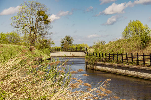 istock Rural landscape. Canal and fields in Holland 2148607927