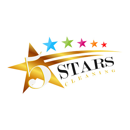 5 Star Logo Graphic Design features a visually striking representation of five stars arranged in a captivating design. This logo exudes elegance, excellence, and prestige.