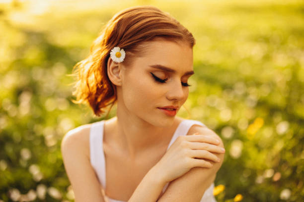istock Beautiful girl in the field 2148608389