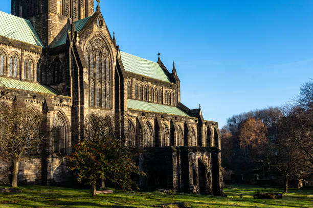 Exterior View of Glasgow Cathedral. Scotland, UK. Glasgow Cathedral is the oldest cathedral on mainland Scotland