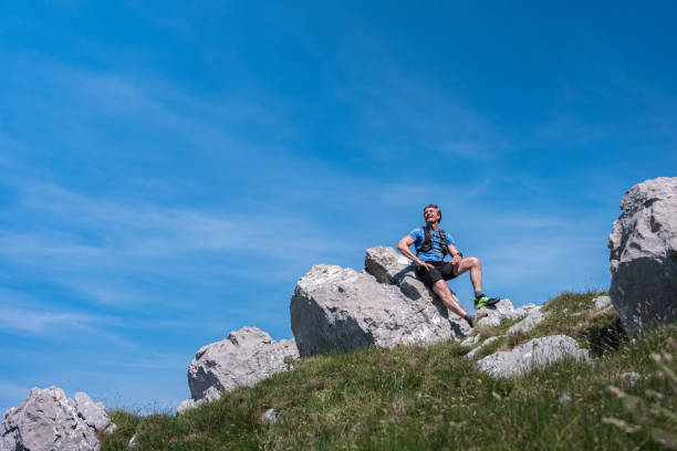 istock Mountain And Fell Runner In The Hills 2148616629