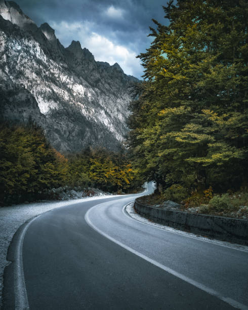istock Empty street in the Albanian Alps 2148617410