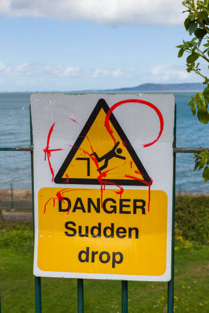 istock Danger road sign on a fence 2148623160