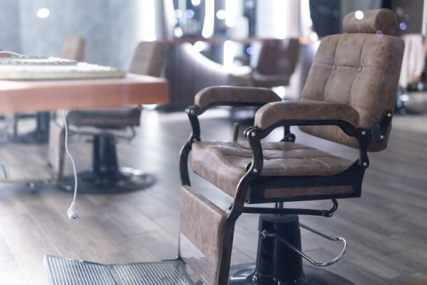 istock Barber armchair, Barber Sign 2148623452