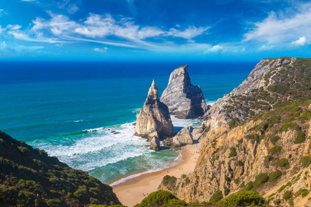 istock View at Atlantic ocean coast in Portugal 2148624544