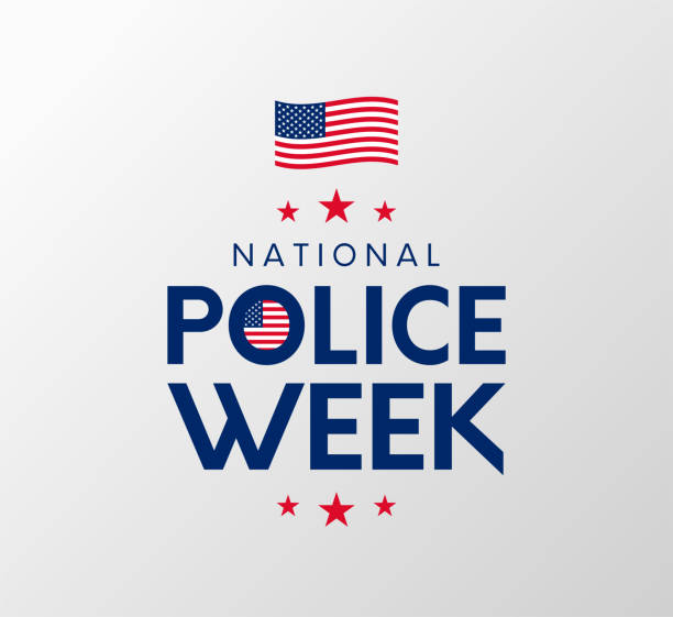 National Police Week poster. Vector National Police Week poster. Vector illustration national police week stock illustrations