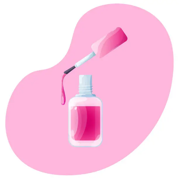 Vector illustration of nail polish