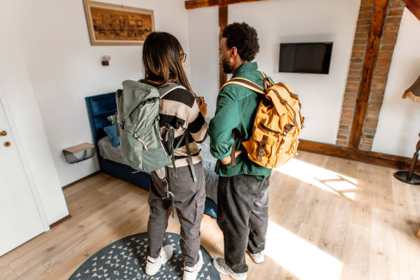 istock Tourists preparing for city walk 2148634509