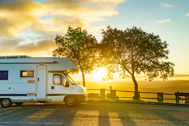 istock Camper in mountain, Portugal 2148637323