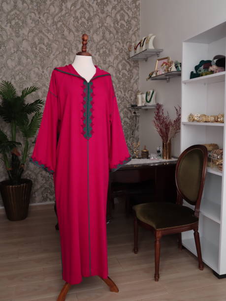 istock Traditional Moroccan Jalabiya for Women Displayed Elegantly 2148639363
