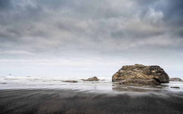 Large Rocks In The Surf Along Kalaloch Beach In Olympic National Park