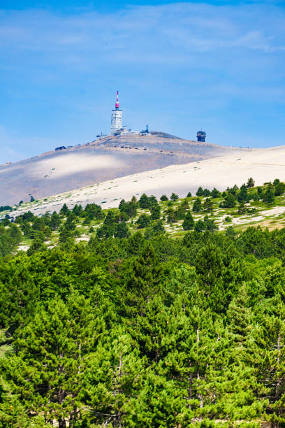 Summit of Mont Ventoux, mountain in Provence region, southern France.