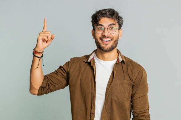 istock Inspired Indian man having good idea, plan, startup, showing inspiration motivation Eureka gesture 2148644135