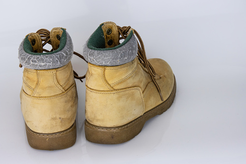 A pair of old figure skates.