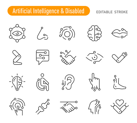 Artificial Intelligence and Disabled Icons - Line Series
