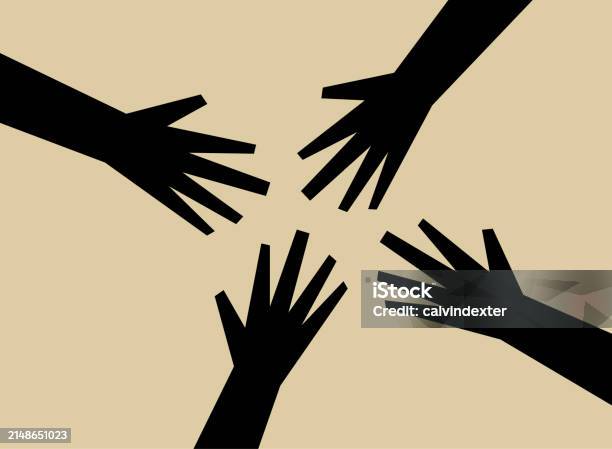 Reach Image Human Hands Reaching Out Stock Illustration - Download Image Now - A ...