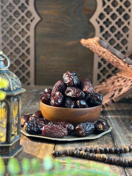 istock lantern and dried dates during fasting month or Ramadhan muslim concept 2148653689