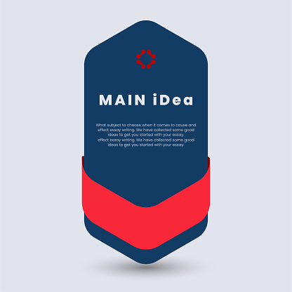 A Main idea Badge Design for processing chart Practitioners, modern icons, symbol. Vector illustration