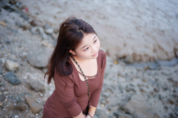beautiful thai woman in the park