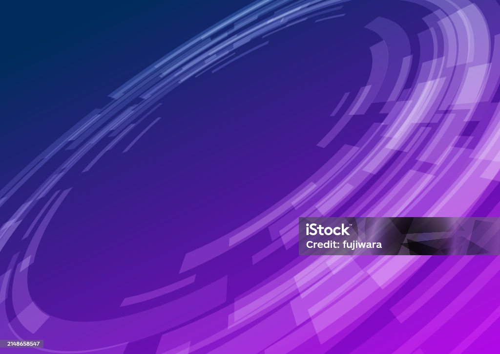 Puple Digital Rotating Purple Digital Technology Background Stock Illustration ...