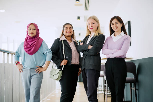 istock Multiracial Group Of Businesswomen Looking At Camera. 2148659112