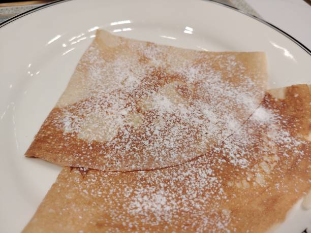 istock Close-up sugar crepe on a plate 2148661762