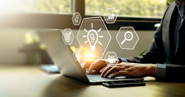 istock Start Up new ideas, business growth with creative technology and creativity. Education Creativity and problem solving. Innovation, creative thinking digital technology. new business idea concept. 2148662128