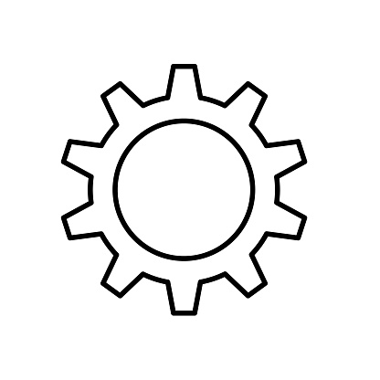 Vector gear - settings icon