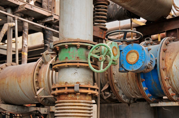Pipeline valve facilities in steel mills