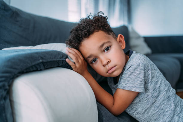 istock Sad toddler at home. 2148664336