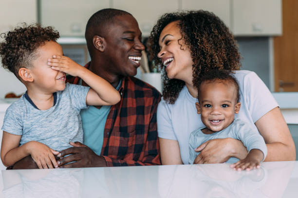 istock Happy family at home. 2148664394