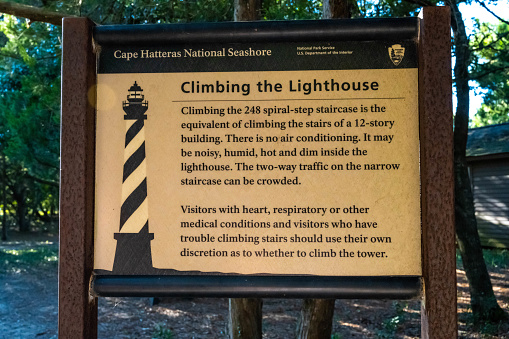 Cape Hatteras NS, NC, USA - Aug 13, 2022: The Cape Hatteras Light Station