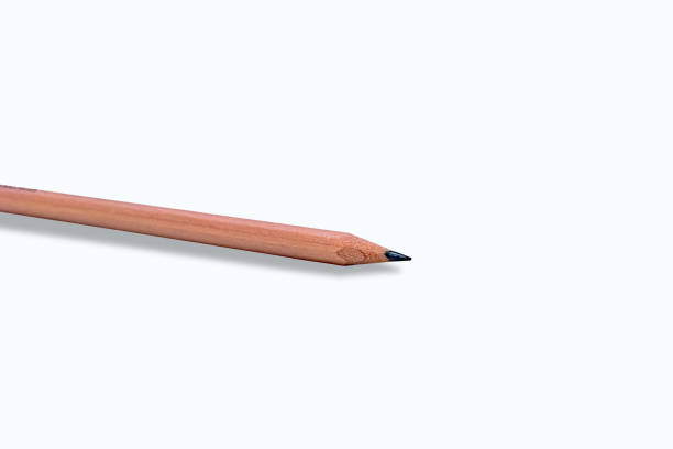 istock a wooden pencil with a black sharp tip is shown in a white background mockup 3D 2148666900