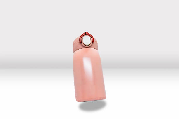 istock Pink Water Bottle Thermos Mockup 3D 2148667194