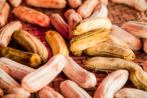 Dried bananas, it is a fruit that has a traditional Thai food preservation and is also delicious.