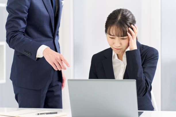 istock Business woman being blamed for problems at work 2148675091