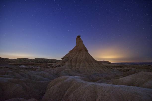 istock A surreal landscape of eroded gullies, bizarre rock formations, and sparse vegetation in Navarre, Spain. 2148675384