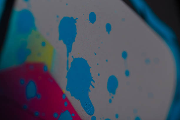 Beautiful abstract wallpaper with colored paint splashes