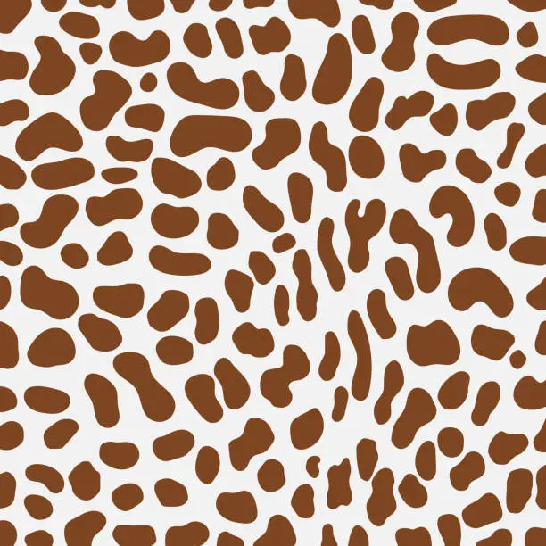 Vector illustration of Leopard print pattern animal seamless.