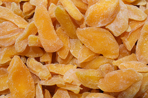 Dried yellow peach background