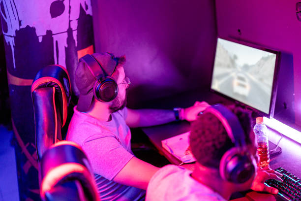 istock Multiracial pair's eSports challenge 2148677647