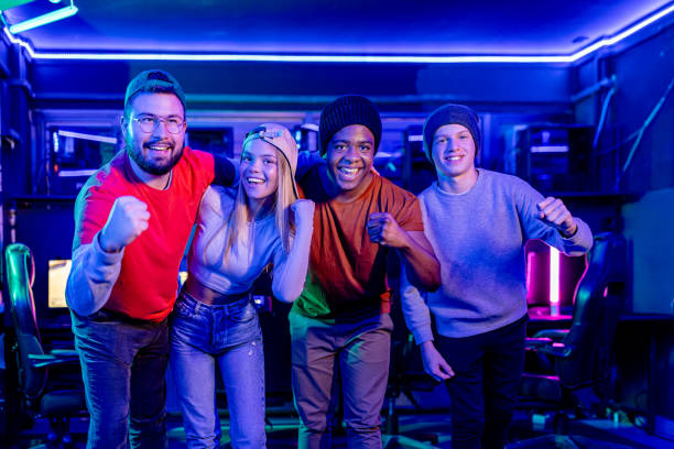 istock Triumphant moment for eSports gaming team 2148677813