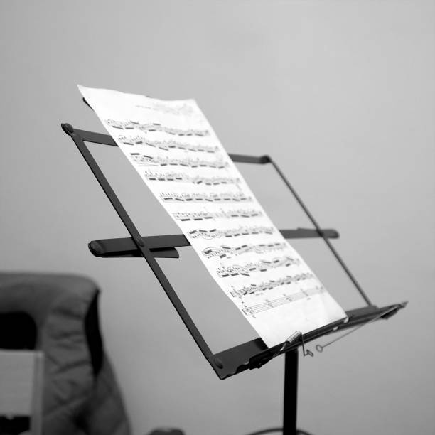 istock Sheet music on music stand 2148678468