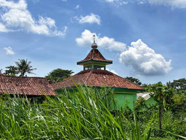 istock typical Indonesian prayer room roof design under sunlight 2148680602