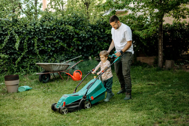 istock Father and son in the yard 2148682586