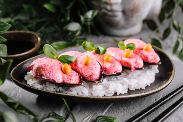 istock Gourmet lobster sushi on elegant plate 2148682666